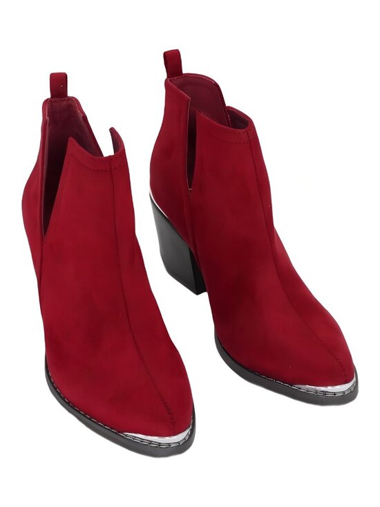 Journee Collection Shoes - Journee Collection Womens Issla Bootie Red Size 8M